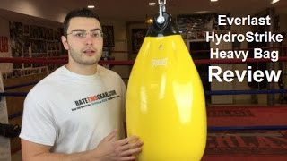 Everlast HydroStrike Heavy Bag Review by ratethisgear [upl. by Erdnaxela872]