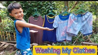 How To HandWash Clothes The Kids Way [upl. by Ahtelrac]