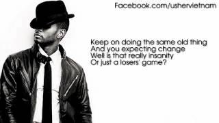 Usher  Numb Lyrics Video [upl. by Aicilra]