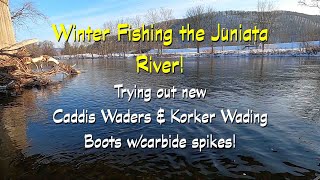 Winter Fishing in the Juniata River [upl. by Alrad]