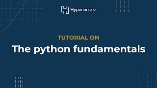 The Python fundamentals [upl. by Elroy]