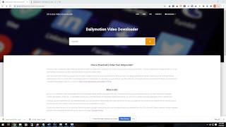 Dailymotion Video Downloader Online [upl. by Niklaus]