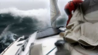 50 knot winds in the middle of the Ocean SAILING TRIMARAN Part 7 [upl. by Burgener]