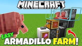 Minecraft EASY Armadillo Farm Scute amp EXP Farm Tutorial  Minecraft Bedrock amp Java [upl. by Dragon]