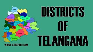 Districts of Telangana  List of Districts of Telangana [upl. by Waldo]