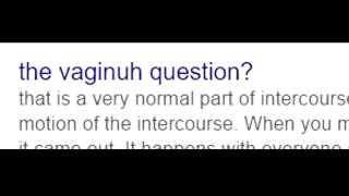 Misspelled Vagina Questions Misspelled Yahoo Answers [upl. by Iover332]