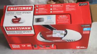 Replacing Garage Door Opener Craftsman Unit [upl. by Gayleen]