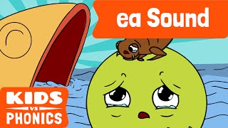 ea  Fun Phonics  How to Read  Made by Kids vs Phonics [upl. by Yenots]