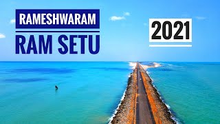 Ram Setu  Dhanushkodi  2021 Drone Shots [upl. by Leakcim134]