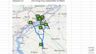 Route Optimization using Bing Maps in Excel [upl. by Robinia]