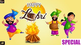 Sundar Mundariye Lohri Song  Happy Lohri 2019  Latest Animation Video  Poon Poon [upl. by Nette566]