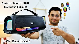 BEST 30W SPEAKER UNDER 3000  Amkette Boomer RGB Bluetooth Speaker 🎶🔊  Unmatched Audio Bliss [upl. by Ailecra]