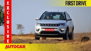 Jeep Compass  Exclusive First Drive  Autocar India [upl. by Aivilys]