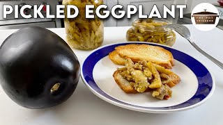 How to make PICKLED EGGPLANT  Italian style Melanzane Sottolio [upl. by Anaitsirc915]