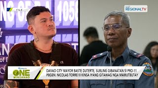 One Mindanao Davao City Mayor Baste Duterte subling gibanatan si PRO11 PBGEN Nicolas Torre III [upl. by Roarke777]