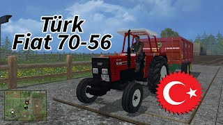 Farming Simulator 15  Türk Fiat 7056 Traktör Modu İncelemesi [upl. by Nylrahs]