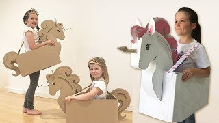 How to make a Cardboard Unicorn Costume [upl. by Anitsyrhc]