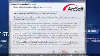 How to install ArcSoft Totalmedia Backup [upl. by Ahsitruc]