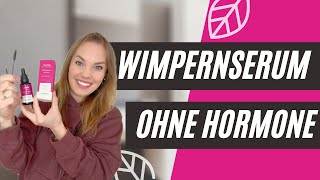 Wimpernserum OHNE HORMONE 🌱 warum  Anwendung ✅ [upl. by Ellerahc]