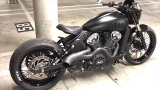 2018 Indian scout bobber wheels and tire upgrade [upl. by Nitsa722]