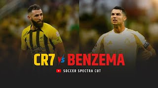 Benzema vs Cristiano Ronaldo  Al Ittihad 21 Al Nassr  Extended Highlight English Commentary [upl. by Gnni]