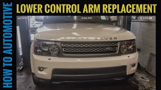 How To Replace Lower Control Arms On A Range Rover Sport [upl. by Amlus]