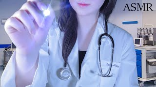 ASMR 🩺Doctors Checkup amp Ear Cleaning Role Play  Thermometer Medical exam Disinfect light [upl. by Avid]