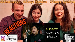 3 Idiots Chaturs speech  Reaction [upl. by Oiramrej]