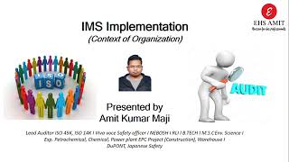 IMS Implementation I Context of Organization I ISO 45001 I ISO Clause in Hindi [upl. by Yeldahc]