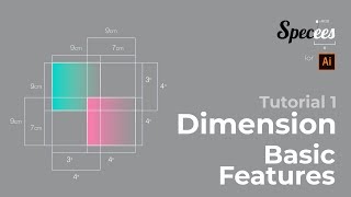 Specees Tutorial 1  Make dimensions or measurement in Adobe Illustrator [upl. by Adalai]