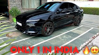 New Verna 2023 Modified 🔥  Alloys Wheels  Body Kit  Black devil 😈 [upl. by Licko]