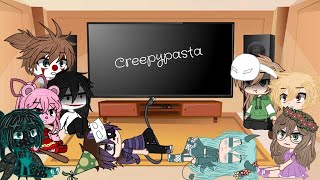 ✨Fandoms react to memes✨ Part 1 creepypasta °Lazy laziness° [upl. by Anairda]