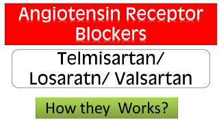 Angiotensin Receptor Blockers ARBs  Telmisartan Valsartan Losartan Mode of Action [upl. by Dougherty]