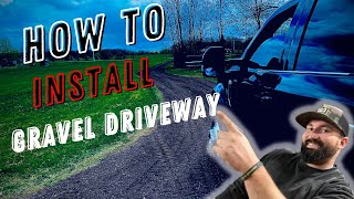 Ultimate Guide  Installing a Gravel Driveway [upl. by Saihttam378]