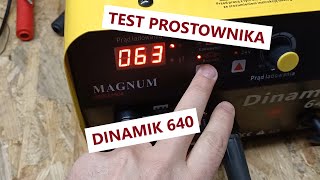 Test prostownika z rozruchem Dinamik 640 [upl. by Aettam339]