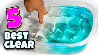 5 BEST CLEAR SLIME RECIPES EVER PLUS SOME WEIRD STUFF [upl. by Amy]