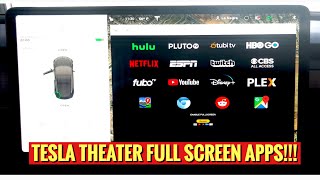 HOW TO VIEW MULTIPLE STREAMING APPS IN TESLA THEATER [upl. by Dripps]