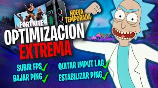 LA NUEVA MEJOR OPTIMIZACION PARA SUBIR FPSBAJAR EL PINGQUITAR EL INPUT LAG EN FORTNITE [upl. by Margaretha]