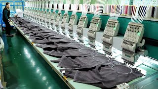 Mass production process of making towels Towel factory of Korea [upl. by Allenad]