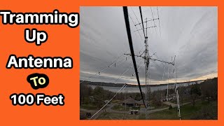 Installing 16EL Ham Radio Antenna with TramLine system UnEdited Ham Radio [upl. by Nyliak]