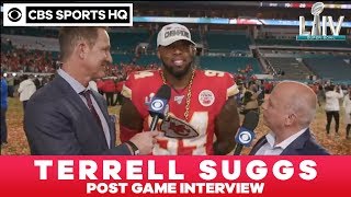 Terrell Suggs post game interview  Super Bowl LIV  CBS Sports HQ [upl. by Ativoj]