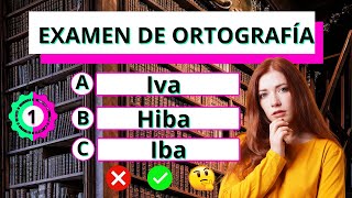 Examen de Ortografía✅ ¿Podrás responder las 38 preguntas🤔 ortografía testdeculturageneral quiz [upl. by Auod736]