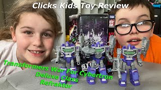 Transformers War For Cybertron Deluxe Class Refraktor  Clicks Kids Toy Reviews S01E05 [upl. by Elman]