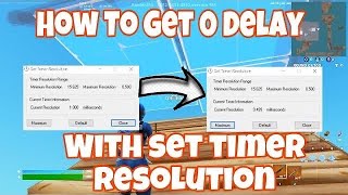 How to Boost FPS and Lower Delay In Fortnite Using Set Timer Resolution [upl. by Peltier]