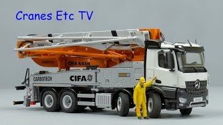 NZG CIFA K45H Truck Mounted Concrete Pump by Cranes Etc TV [upl. by Verada867]