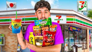 Eating ONLY Convenience Store Food in Japan for 24 Hours [upl. by Enomor402]