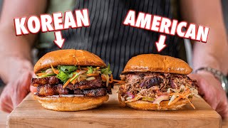 The Greatest BBQ Pork Sandwich American BBQ vs Korean Style [upl. by Asilet289]