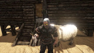 ARK  How to get WOOL from the OVIS Using Scissors [upl. by Anail943]