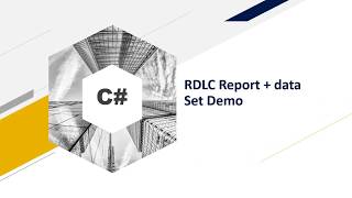 How to Create RDLC Reports and DataSet Confiuration  C winforms [upl. by Galvan]