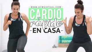 Rutina de cardio rápida y en casa  10 minutos [upl. by Dlorad]